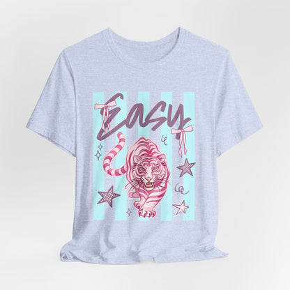"Easy Tiger" Tee — Retro Pastel Graphic T-Shirt