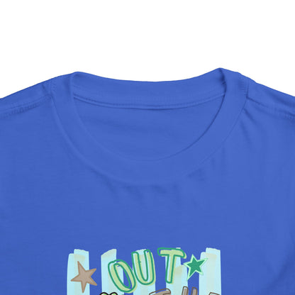 Toddler Tee - "Out the Door" Green Dino Graphic