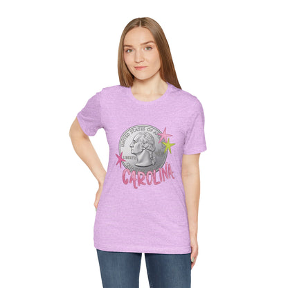 "Heads Carolina, Tail's California" Quarter Graphic Tee
