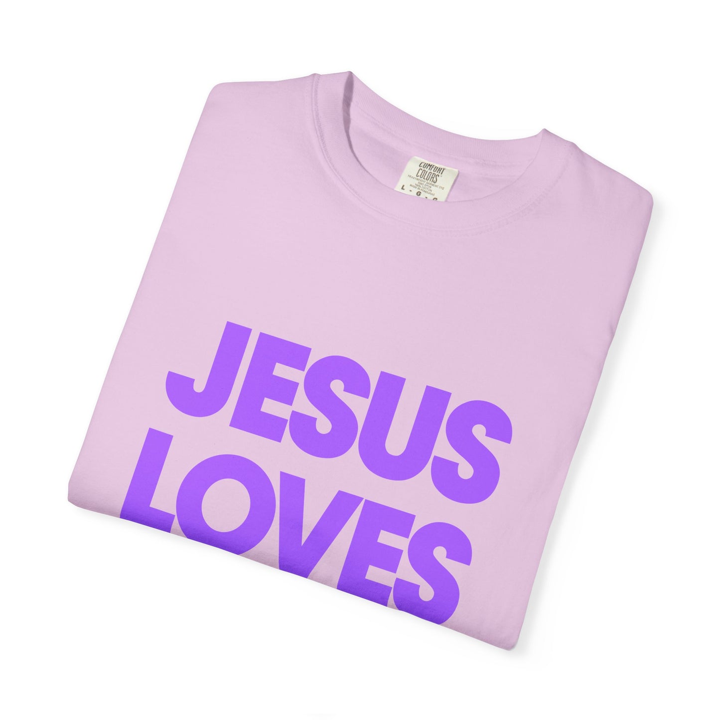 Jesus Loves You T-Shirt — Bold Purple Faith Tee