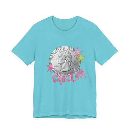 "Heads Carolina, Tail's California" Quarter Graphic Tee