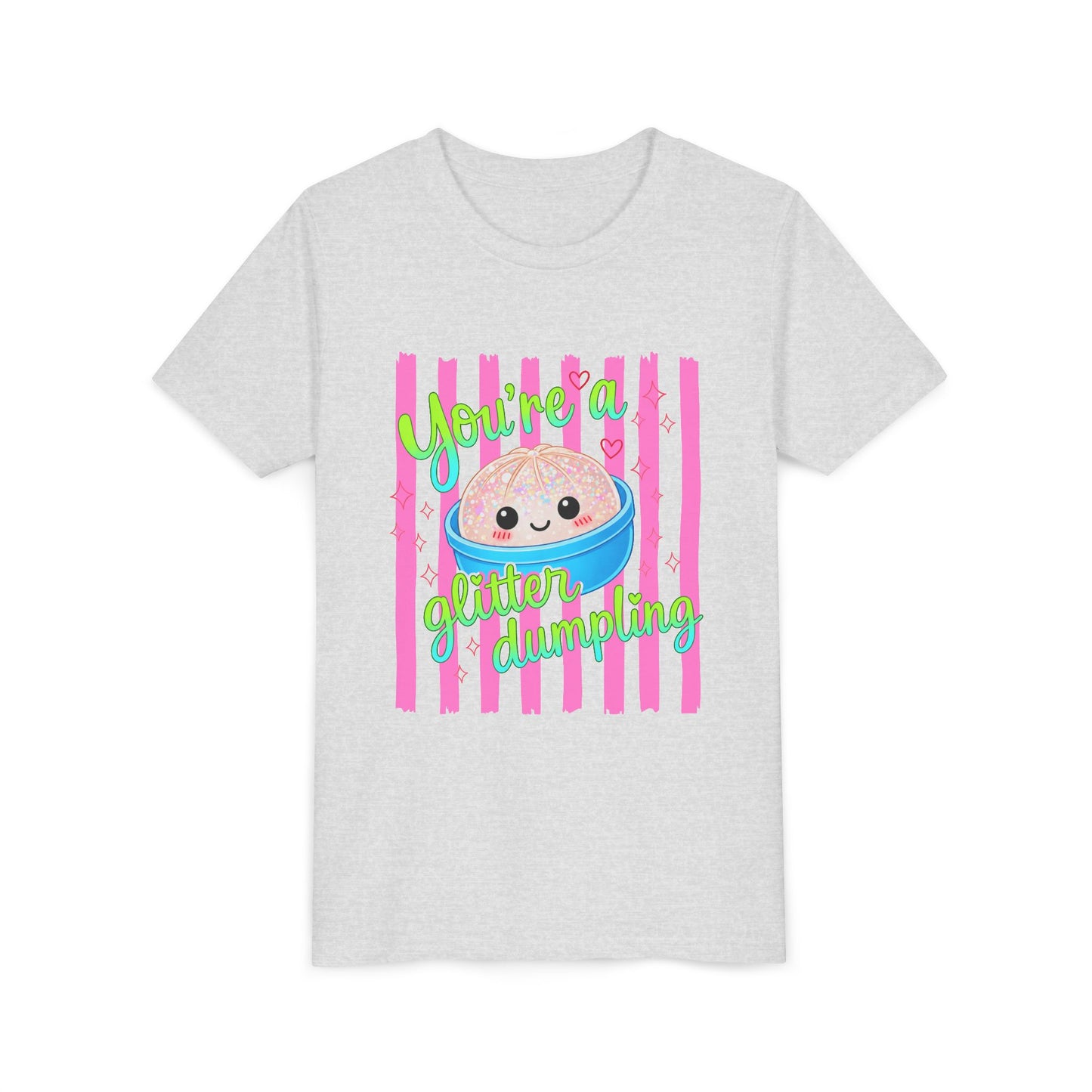 Youth Tee - "You're a Glitter Dumpling" Cute Squishy Dumpling Graphic T-Shirt