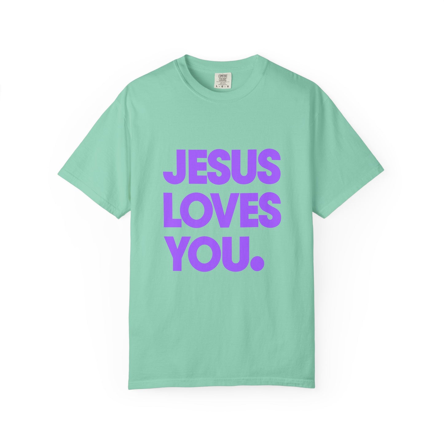 Jesus Loves You T-Shirt — Bold Purple Faith Tee